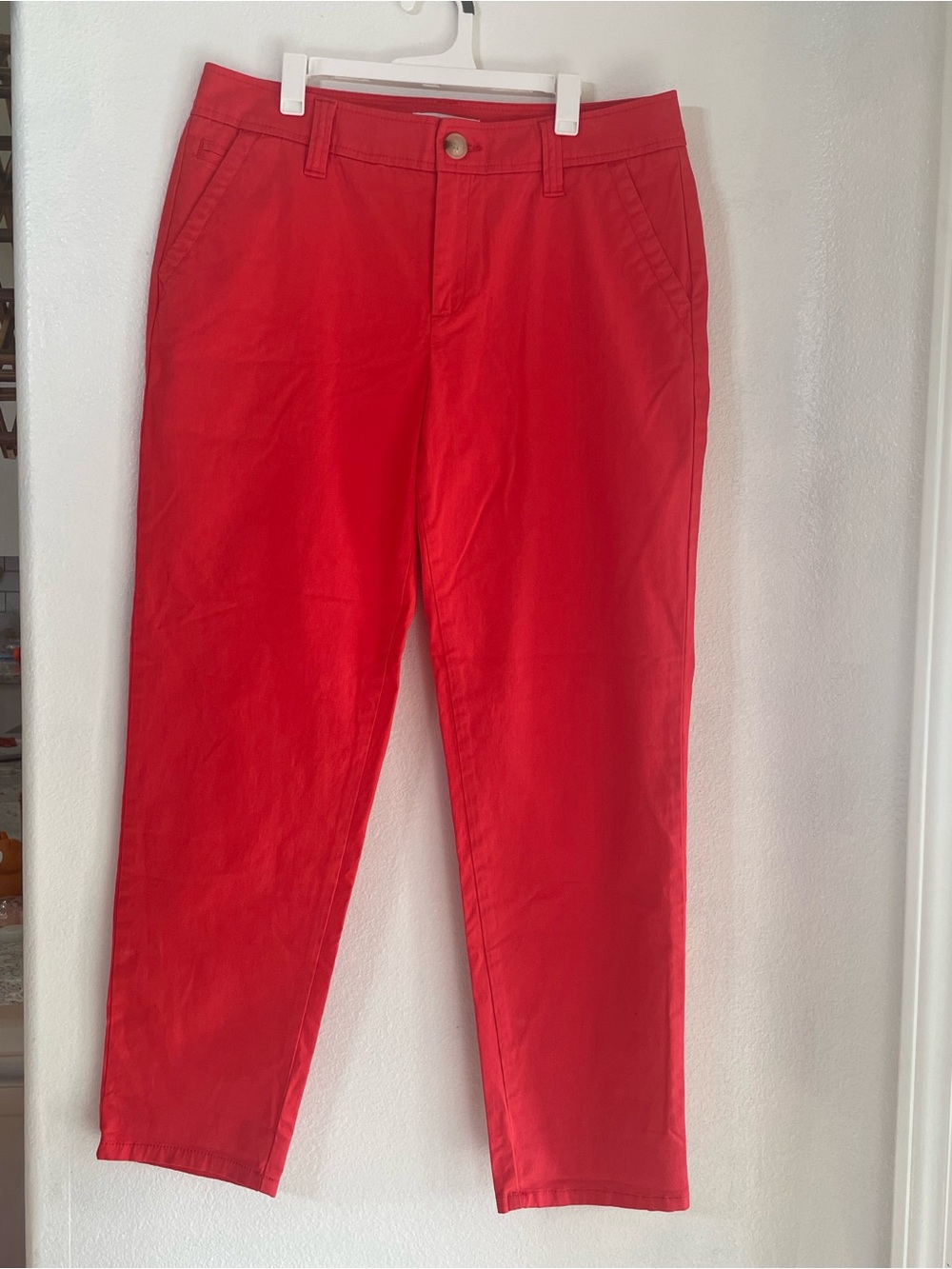 Liz Claiborne Corral Straight Leg Chino Pants Women’s Casual Cotton Trousers 6 - Picture 2 of 4